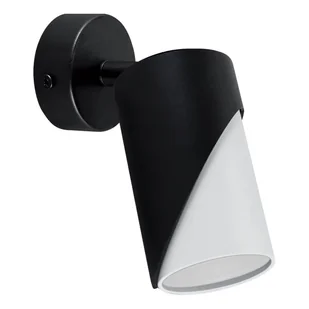 Lampa ścienna tuba Zebra 04212 Ideus do sypialni punktowa biała czarna - Lampy ścienne - miniaturka - grafika 1