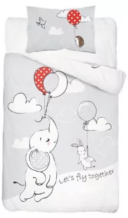 Komplet do łóżeczka kołdra pościel podusia 100x135 słonik - Pościel dla dzieci - miniaturka - grafika 2