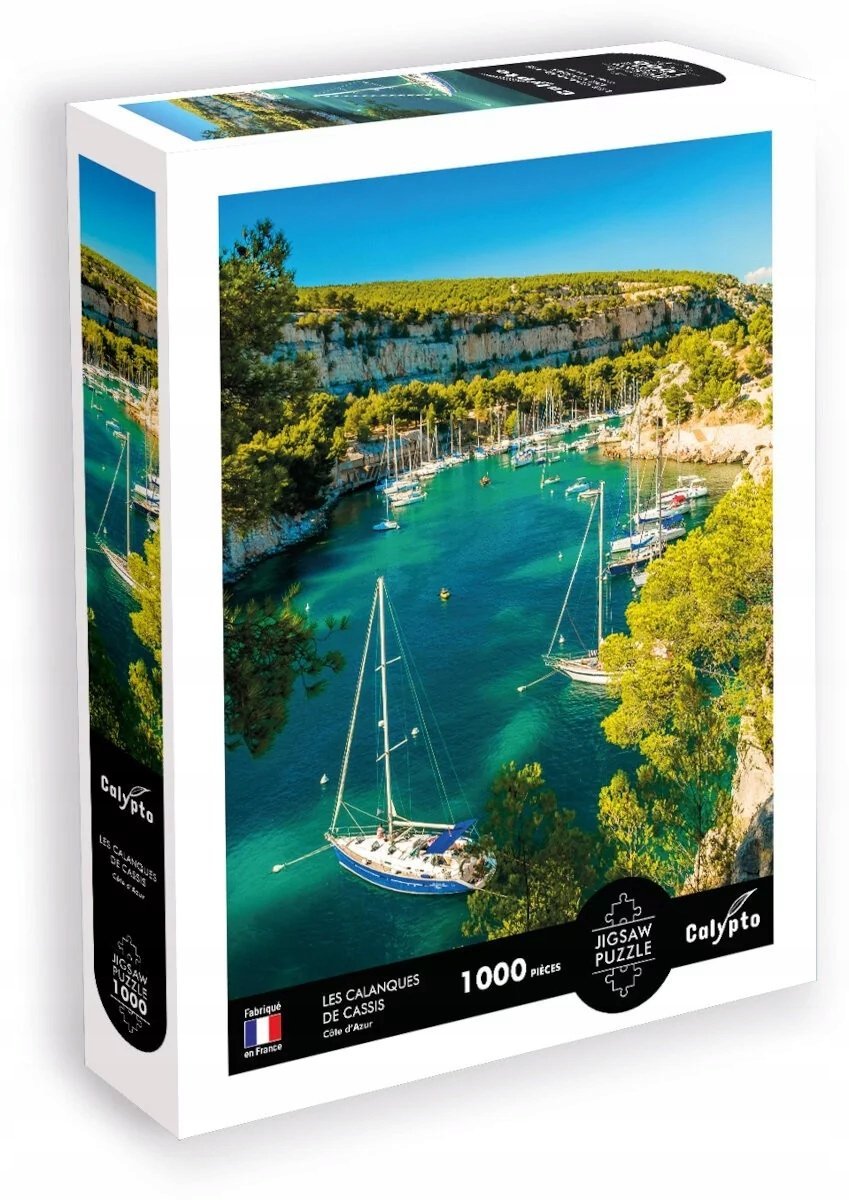 Puzzle 1000 Calanques de Cassis - Lazurowe Wybrzeże (Francja) Calypto