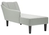 Szezlongi - Jasnoszara nowoczesna leżanka do salonu E0-F45 - miniaturka - grafika 1
