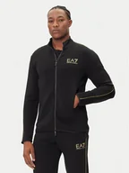 Bluzy męskie - EA7 Emporio Armani Bluza 7M000670 AF14146 UC001 Czarny Slim Fit - miniaturka - grafika 1