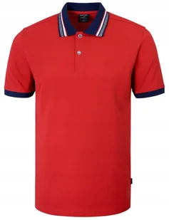 POLO Koszulka Męska CZERWONA Gruba Bawełna CURIUM Elegancka 2XL Pako Jeans - Koszulki męskie POLO Koszulka Męska CZERWONA Gruba Bawełna CURIUM Elegancka 2XL Pako Jeans - Koszulki męskie - miniaturka - grafika 1