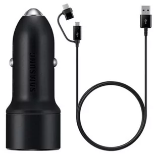 Samsung Zasilacz samochodowy EP-L1100 2x USB s funkcí rychlonabíjení 15W EP-L1100WBEGEU) Czarny - Ładowarki samochodowe - miniaturka - grafika 2