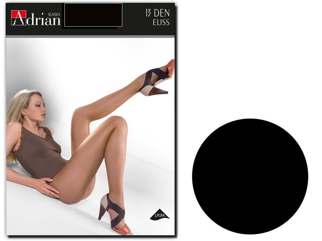 Rajstopy Adrian 13 Den Eliss Gładkie Cienkie Nero 3
