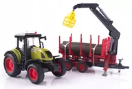 Samochody i pojazdy dla dzieci - TRAKTOR Z PRZYCZEPĄ, CIĄGNIK ROLNICZY Z HDS - miniaturka - grafika 1
