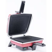 Opiekacze - Dezal Panini 1300W Czerwony - miniaturka - grafika 1