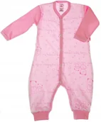 Pajacyki dla niemowląt - PAJAC długi rękaw rampers , Misie RÓŻ 98 KLEKLE - miniaturka - grafika 1