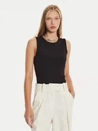 Koszulki i topy damskie - Calvin Klein Top K20K207748 Czarny Slim Fit - miniaturka - grafika 1