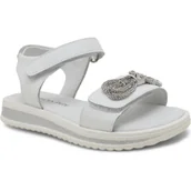 Buty dla dziewczynek - Patrizia Pepe Skórzane sandały ECOVITELLO - miniaturka - grafika 1