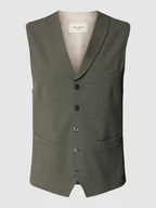 Kamizelki męskie - Kamizelka garniturowa o kroju slim fit z dodatkiem wełny lana model ‘Warren’ - miniaturka - grafika 1