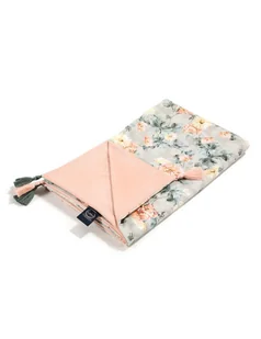 La Millou Kocyk średniaka Slim Velvet (Blooming Boutique Powder Pink) - Koce i narzuty dla dzieci - miniaturka - grafika 1