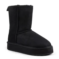 Śniegowce damskie - Śniegowce damskie Emu Australia Stinger Lo Flatform czarne na platformie-39 - miniaturka - grafika 1