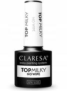 Lakiery hybrydowe - Claresa Top Milky Lakier hybrydowy mleczny 5ml - miniaturka - grafika 1