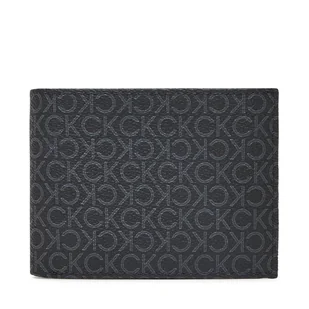 Portfel męski Calvin Klein Classic Mono Trifold 10Cc W/Coin K50K512855 Czarny - Portfele - miniaturka - grafika 1