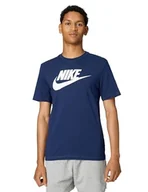 Koszulki męskie - Nike Męski T-shirt M Nsw Tee Icon Futura, granatowy/biały (Midnight Navy/White), 3XL - miniaturka - grafika 1