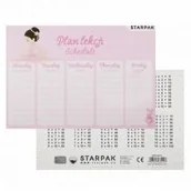 Szkolne artykuły papiernicze - Plan lekcji z tabliczką mnożenia Balerina (25szt) - miniaturka - grafika 1