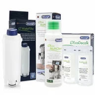 Akcesoria i części do ekspresów do kawy - Zestaw Do Delonghi, Filtr DLSC002, EcoDecalk 551329602 200ml, Płyn SER3013 250 ml - miniaturka - grafika 1