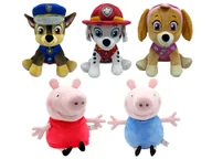 Maskotki i pluszaki - Paw Patrol Pluszak Świnka Peppa lub Piesek z Psiego Patrolu - miniaturka - grafika 1