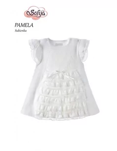 Sukienka niemowlęca bawełniana PAMELA 62-74 Sofija, Rozmiar: 74 - Body dla niemowląt - miniaturka - grafika 1