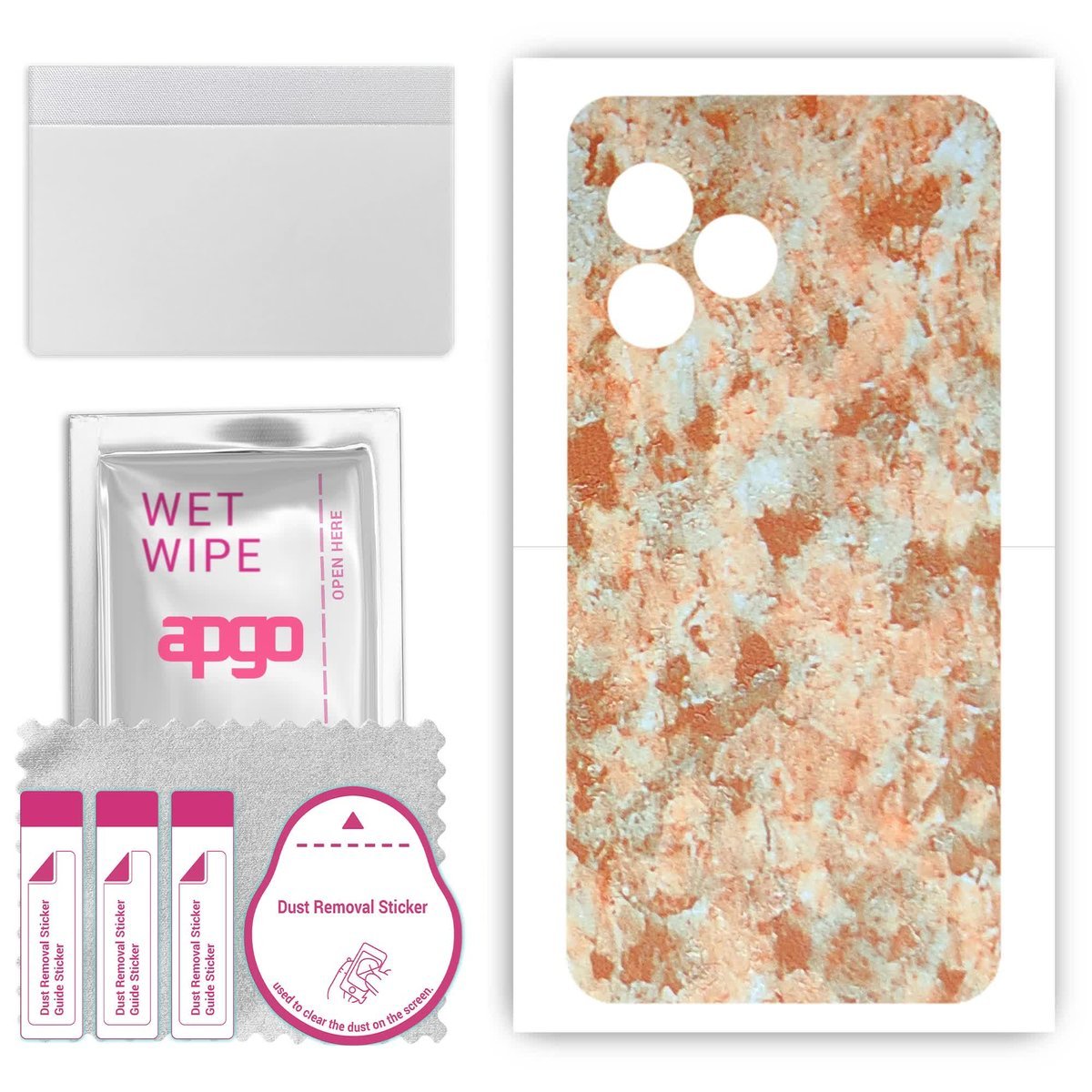 Folia naklejka skórka strukturalna na TYŁ do Realme GT 6 - Kamień Piaskowiec - apgo SKINS