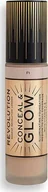 Podkłady do twarzy - Makeup Revolution Makeup Revolution London Conceal & Glow Podkład 23ml F1 - miniaturka - grafika 1