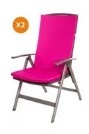 Poduszki ogrodowe - Poduszki na krzesło i fotel ogrodowy 110x47x4cm, różowy komplet 2szt., poduszka na meble ogrodowe, poduszka zewnętrzna, poduszka ogrodowa/ Setgarden - miniaturka - grafika 1