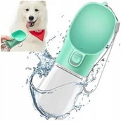 Shakery i bidony sportowe - Butelka Miska Turystyczna Bidon Na Wodę Przenośna Poidło Dla Psa Kota - miniaturka - grafika 1