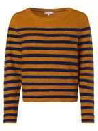 Swetry damskie - Tommy Hilfiger - Sweter damski z dodatkiem alpaki, niebieski|żółty - miniaturka - grafika 1
