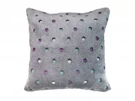 Poszewki na poduszki - Poszewka 40 x 40 Mikrofibra Neon Kropki Antracyt - miniaturka - grafika 1