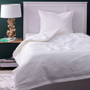 Dekoria pl pl Komplet pościeli lnianej Linen 150x200cm white 150 x 200 cm 1 poszewka 60 x 50 cm 766-159-06 - Pościel - miniaturka - grafika 1