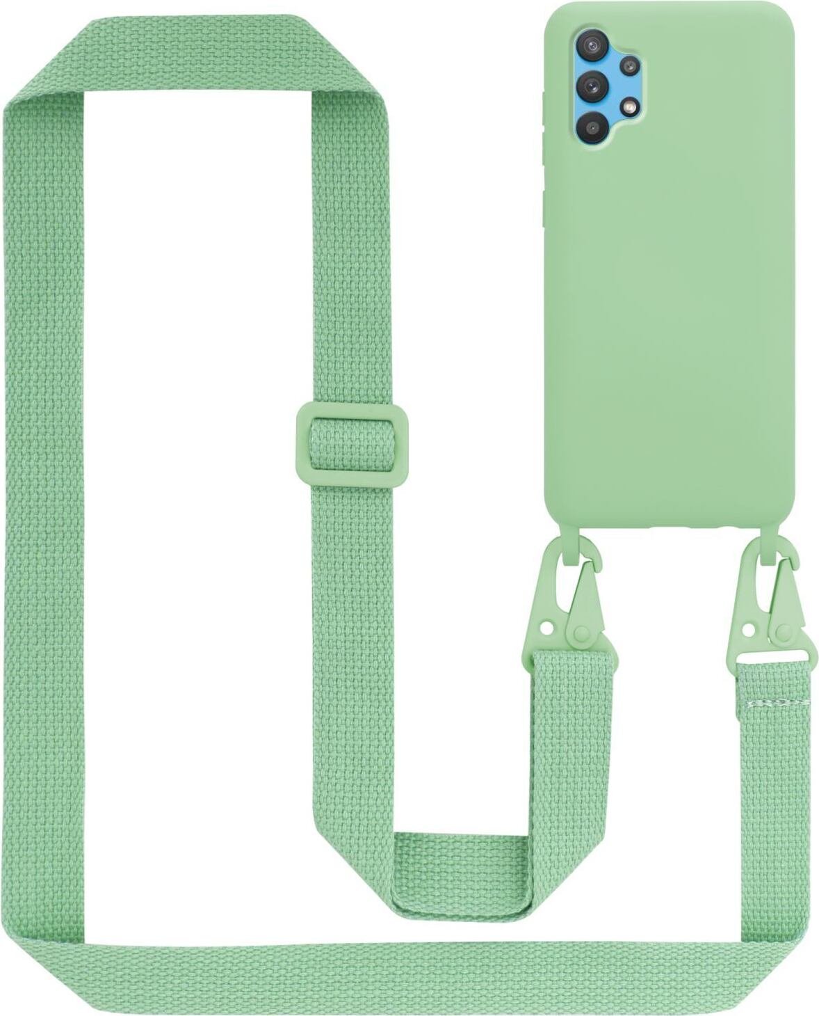 Etui ochronne Cadorabo do Samsung Galaxy A72 4G / 5G w kolorze zielonym etui na telefon komórkowy z regulowaną długością paska na sznurku
