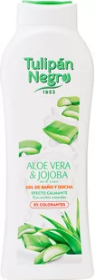 Żel pod prysznic Tulipan Negro Aloes i jojoba 650 ml (8410751093107) - Kosmetyki do kąpieli - miniaturka - grafika 1