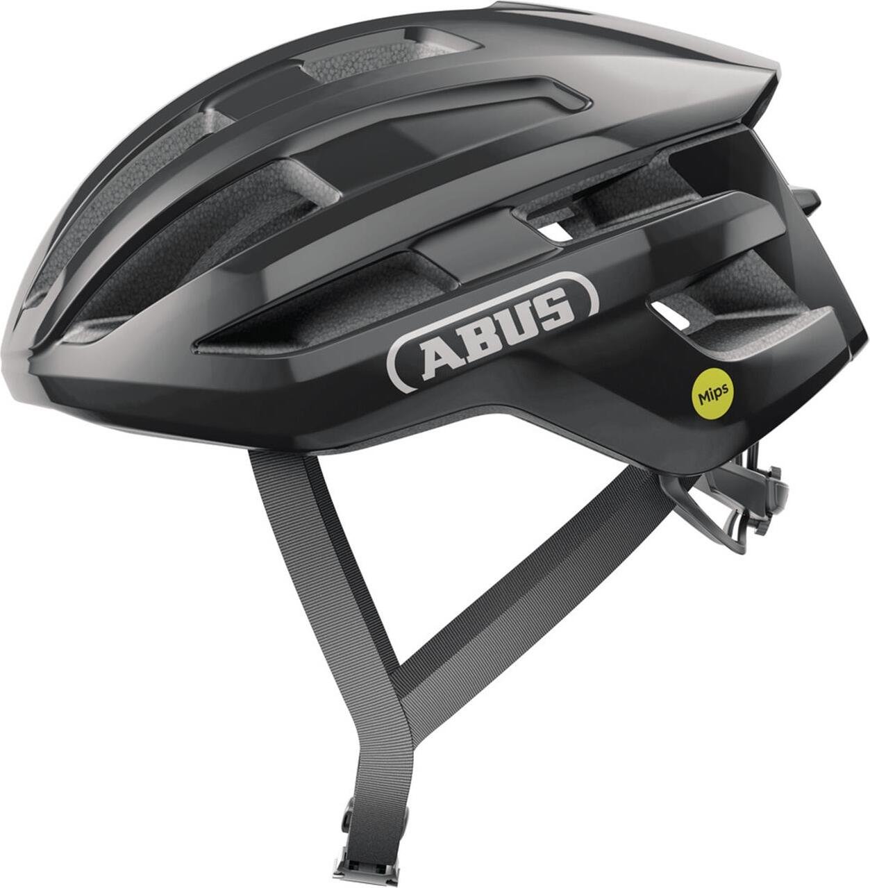 Abus PowerDome MIPS Shiny Black L Kask rowerowy