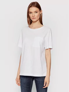 Koszulki i topy damskie - Benetton United Colors Of T-Shirt 3BVXE18A0 Biały Relaxed Fit - grafika 1