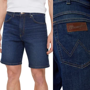 Wrangler TEXAS SHORTS Storm KRÓTKIE CIEMNE SPODENKI JEANSOWE SZORTY W34 - Spodenki męskie - miniaturka - grafika 1