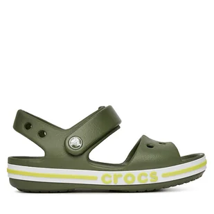 Sandały Crocs BAYABAND SANDAL T 211055-309 Zielony - Buty dla dziewczynek - miniaturka - grafika 1
