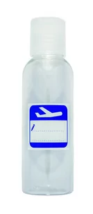 INTER VION Butelka Press Cap 100ml do Samolotu 005228 - Kosmetyczki, organizery i kuferki - miniaturka - grafika 1
