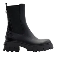 Botki damskie - Buty damskie Desigual Chelsea Truck botki sztyblety czarne-41 - miniaturka - grafika 1
