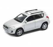 Samochody i pojazdy dla dzieci - WELLY 1:34 Toyota RAV 4 srebrny - miniaturka - grafika 1