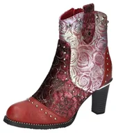 Kozaki damskie - 2Go Fashion 8238-508 kozaki damskie, czerwony, 40 EU - miniaturka - grafika 1