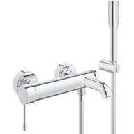 Akcesoria do armatury i ceramiki - Grohe 33628001 Essence armatura wannowa z rączką prysznicową komplet do montażu na ścianie 33628001 - miniaturka - grafika 1