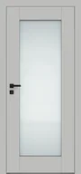 Drzwi wewnętrzne - Dre Drzwi Wewnętrzne Z Szybą Estra 6 Okleina Jasna Szara Mat - miniaturka - grafika 1