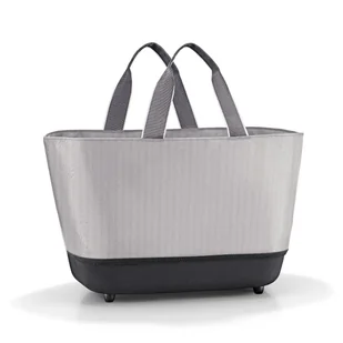 Koszyk SHOPPINGBASKET, herringbone grey, Reisenthel - Torby i wózki na zakupy - miniaturka - grafika 1
