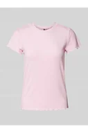 Koszulki i topy damskie - T-shirt o kroju slim fit z dodatkiem wiskozy model NICCA - Pieces - miniaturka - grafika 1