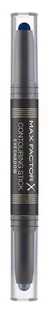 Max Factor Contouring Stick Eyeshadow cienie do powiek w kremie w w pisaku odcień 03 Midnight Blue & Silver Storm - Cienie do powiek - miniaturka - grafika 1