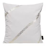 Poszewki na poduszki - Euro Firany Poszewka 45 x 45 Eurofirany Velvet Blink 34 Biały 1224545 - miniaturka - grafika 1