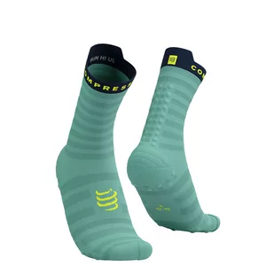 COMPRESSPORT Skarpetki do biegania PRORACING SOCKS V4 ULTRALIGHT RUN HIGH shell blue/blues - Skarpetki sportowe męskie - miniaturka - grafika 1