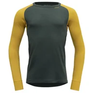 Koszulki sportowe męskie - Koszulka męska Devold Expedition Man Shirt Rozmiar: XL / Kolor: żółty/zielony - miniaturka - grafika 1