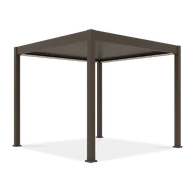 Kratki i pergole - Bioklimatyczna pergola z ruchomymi lamelami ELEGANCE AUTOMATIC 3x3 Taupe - Gutroof - miniaturka - grafika 1