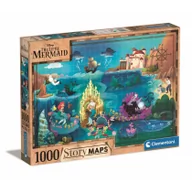 Puzzle - Clementoni Puzzle 1000 Story Maps Mała Syrenka - - miniaturka - grafika 1